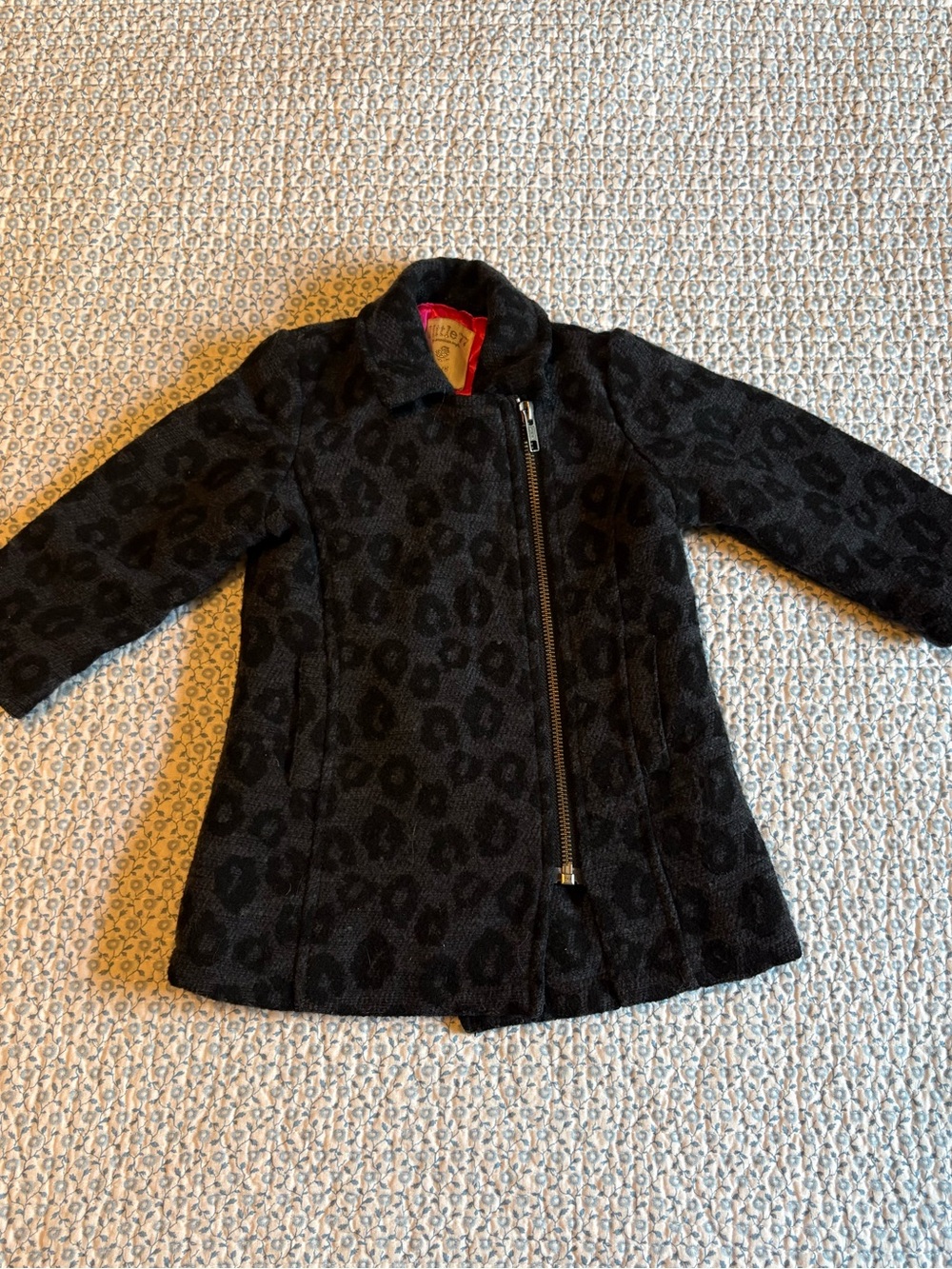 Little 77 by American Eagle Girls Leopard Print Coat
